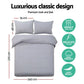 Giselle Bedding Quilt Cover Set Classic Grey Super King