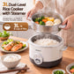 Devanti 3L Rice Cooker Small 6 Cup Multi Cooker with Steamer