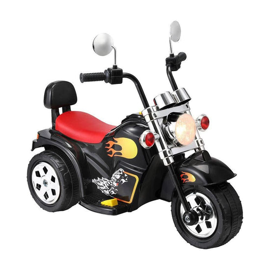 Rigo Kids Ride On Car Motorcycle Motorbike Electric Toys Horn Music 6V Black