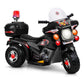 Rigo Kids Electric Ride On Police Motorcycle Motorbike 6V Battery Black