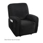 Artiss Recliner Chair Covers 1 Seater Velvet Black