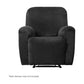 Artiss Recliner Chair Covers 1 Seater Velvet Black