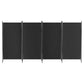 Artiss 4 Panel Room Divider Screen 345x180cm Fabric Black