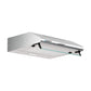 Devanti 600mm Range Hood 60cm Rangehood Kitchen Canopy LED Light Stainless Steel