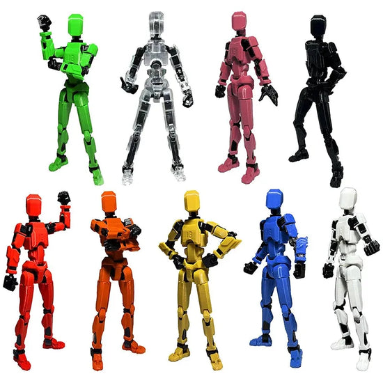 Multi-Jointed Movable Shapeshift Robot 2.0 3D Printed Mannequin Dummy 13 Action Figures Toys Kids Adults Parent-children Game