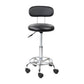 Artiss Salon Stool Swivel Chair Backrest Black