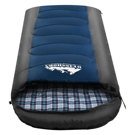 Weisshorn Sleeping Bag Single Thermal Camping Hiking Tent Blue -20°C