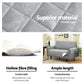Artiss Sofa Cover Couch Covers 3 Seater Quilted Grey