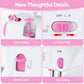 Devanti 12 Stitches Mini Sewing Machine for Beginners Portable Sewing Machine Kit with LED Lights