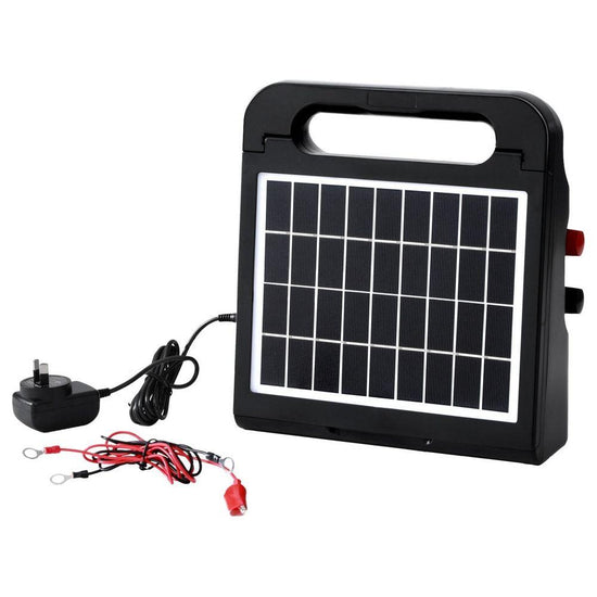 Giantz 5km Electric Fence Energiser Solar Farm 0.3J