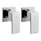 Cefito Shower Twins Tap Wall Bath Taps Brass Hot Cold Basin Bathroom Chrome