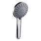 Handheld Shower Head 4.5" High Pressure 5 Modes Poweful Round Chrome