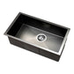 Cefito Kitchen Sink 45X30CM Stainless Steel Basin Single Bowl Laundry Black