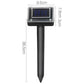 Vermitrap Set of 10 Ultrasonic Solar Powered Snake Repellent