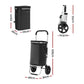 Emajin Shopping Trolley Cart Foldable 45KG Black