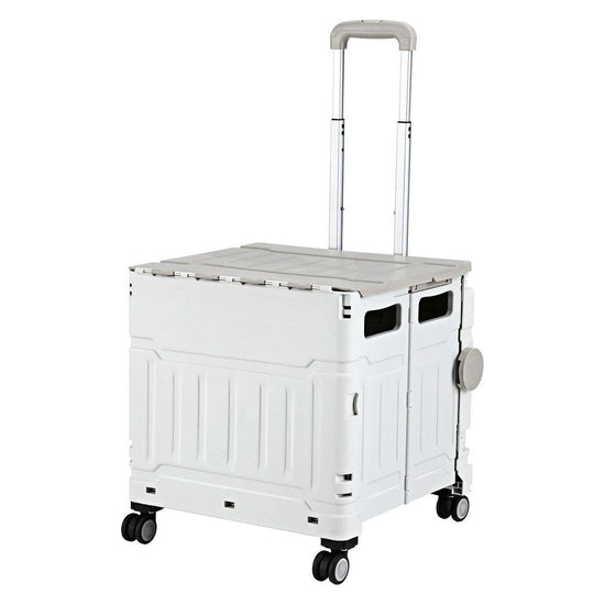 Emajin Shopping Trolley Cart 75L Foldable White