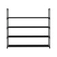 Artiss Shoe Rack Stackable 4 Tiers 80cm Shoes Shelves Storage Stand Black