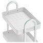 Artiss Storage Trolley Kitchen Cart 3 Tiers Rack Shelf Organiser Wheels White