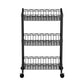 Artiss 3-Tier Shelving Unit Adjustable Garage Storage Kitchen Rack With Wheels