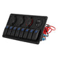 Giantz 8 Gang 12V Switch Panel For Car Boat Marine USB ON-OFF LED Rocker Toggle