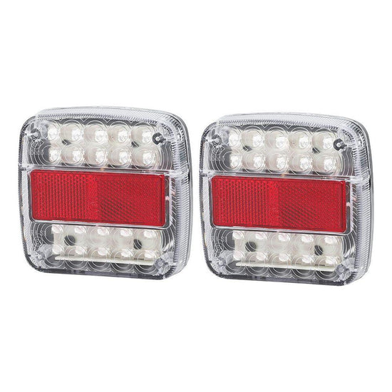 Giantz Pair 26 LED Tail Lights Stop Reverse Indicator 12V Ute Trailer Truck