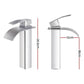 Cefito Bathroom Basin Mixer Tap Thin Tall Faucet Vanity Laundry Black