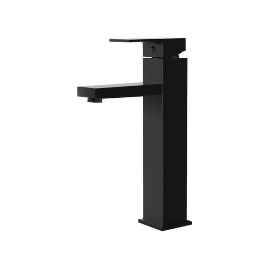 Cefito Bathroom Basin Mixer Tap Square Tall Faucet Vanity Laundry Black