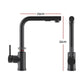 Kitchen Mixer Tap Pull Out Rectangle 2 Mode Sink Basin Faucet Swivel WELS Black