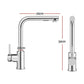 Kitchen Mixer Tap Pull Out Rectangle 2 Mode Sink Basin Faucet Swivel WELS Chrome