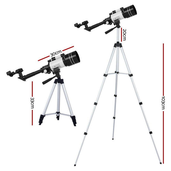 Portable 150X HD Astronomy Telescope with Tripod Optical Outdoor for Kids Adults