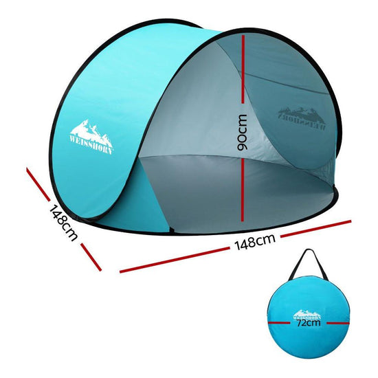 Weisshorn Pop Up Beach Tent Camping Portable Sun Shade Shelter Fishing