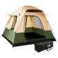 Weisshorn Family Camping Tent 4 Person Hiking Beach Tents Green