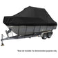 Seamanship Boat Cover 19-21ft Trailerable Jumbo Marine Grade Heavy Duty Black