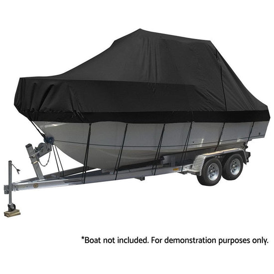 Seamanship Boat Cover 25-27ft Trailerable Jumbo Marine 600D Heavy Duty Black