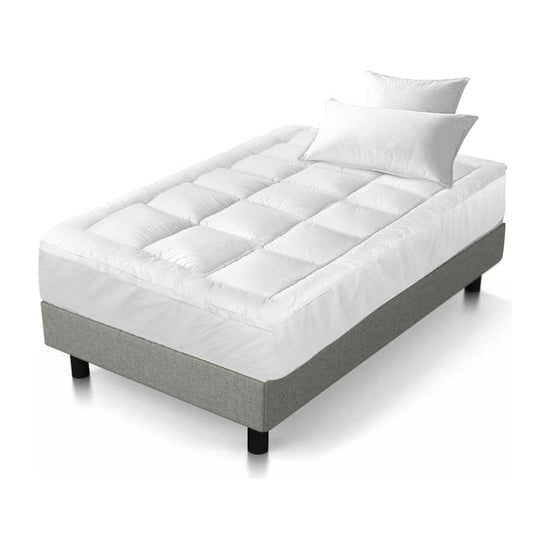 Giselle Bedding Mattress Topper Pillowtop Bamboo Single