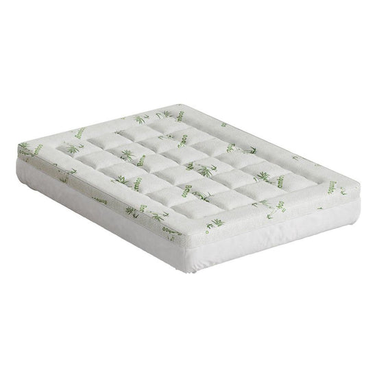 Giselle Bedding Mattress Topper Pillowtop Bamboo 7.5cm Double