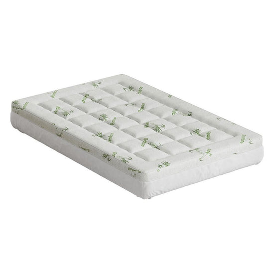 Giselle Bedding Mattress Topper Pillowtop Bamboo 7.5cm King Single