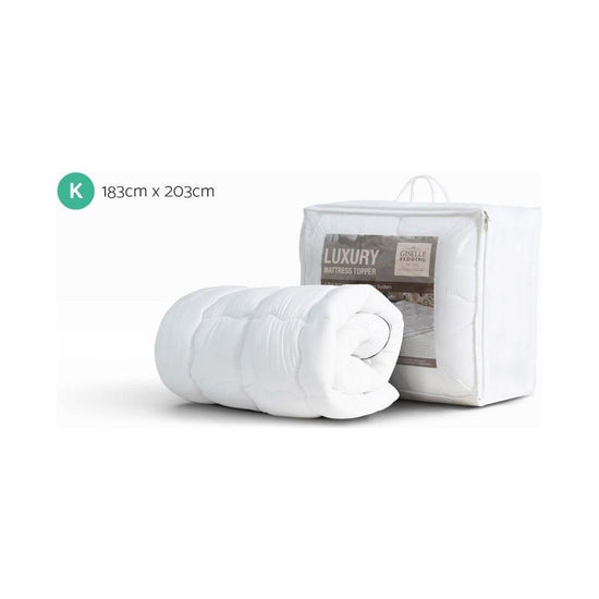 Giselle Bedding Mattress Topper Pillowtop - King