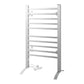 Devanti Electric Heated Towel Rail Rack 10 Bars Freestanding Clothes Dry Warmer