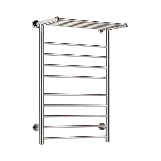 Devanti Electric Heated Towel Rail Rack 14 Bars Wall Mounted Clothes Dry Warmer