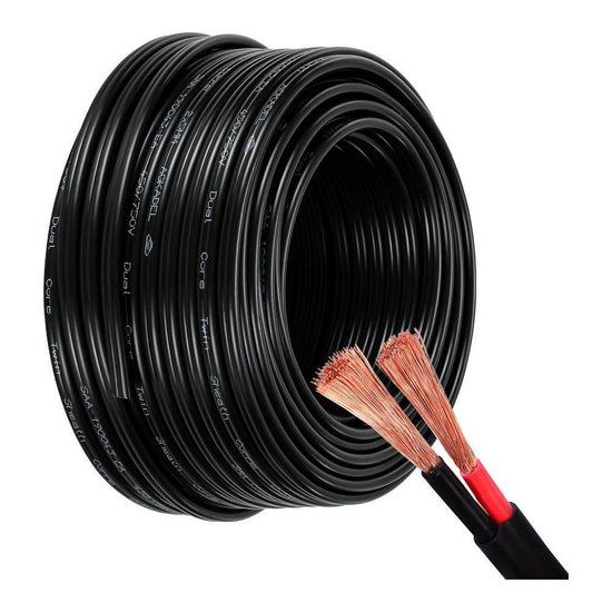 Giantz 5MM 30M Twin Core Wire Electrical Cable Extension Car 450V 2 Sheath