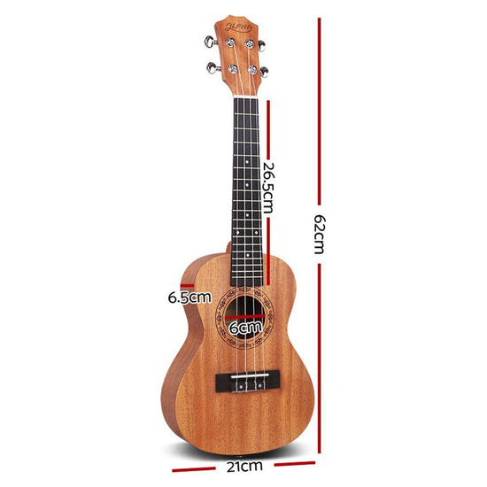 ALPHA 23 Inch Concert Ukulele Mahogany Ukeleles Uke Hawaii Guitar