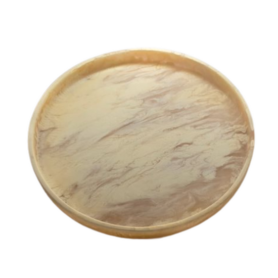 Off-White Resin Serving Tray - Decorative & Food-Safe Display Tray