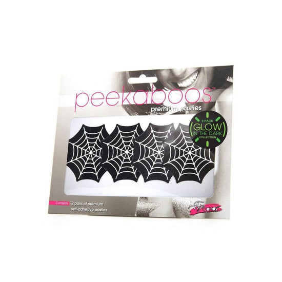 Peekaboo Pasties Glow In The Dark Webs