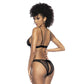 Mapale Flower Lace 2 Pc Set Black - Black - Small/Medium