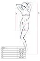 Passion Lingerie Brand Dress Translucent With Open Sides Blk