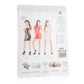 Passion Lingerie Brand Dress Translucent With Open Sides Blk