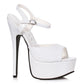 Ellie Shoes Stiletto Sandal Black 6.5In - White - 7