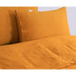 Elan Linen 100% Egyptian Cotton Vintage Washed 500TC Mustard Double Quilt Cover Set