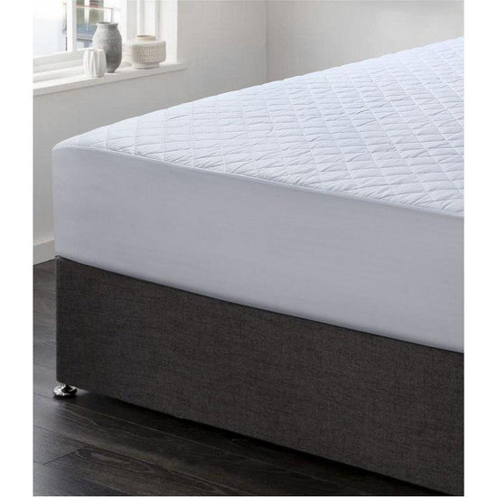 Elan Linen 100% Cotton Quilted Fully Fitted 50cm Deep Double Size Waterproof Mattress Protector